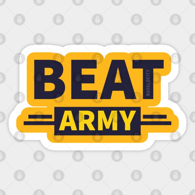 Navalocity: Beat Army GoldBL003B3 Sticker by Navalocity